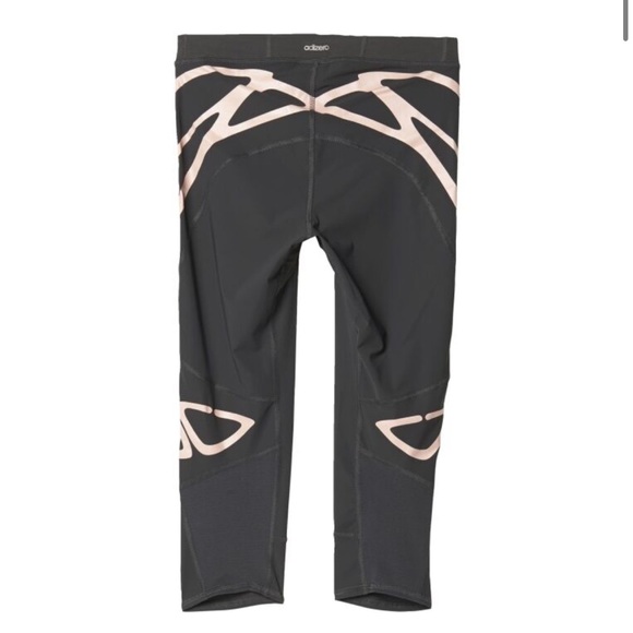 NWOT adidas AZ Adizero size small 3/4 graphic running tights med compression - Picture 9 of 16
